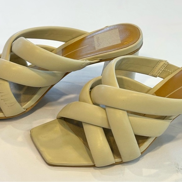 Dolce Vita Parice Braided Leather Slip-on Sandals in Ivory - Picture 2 of 3